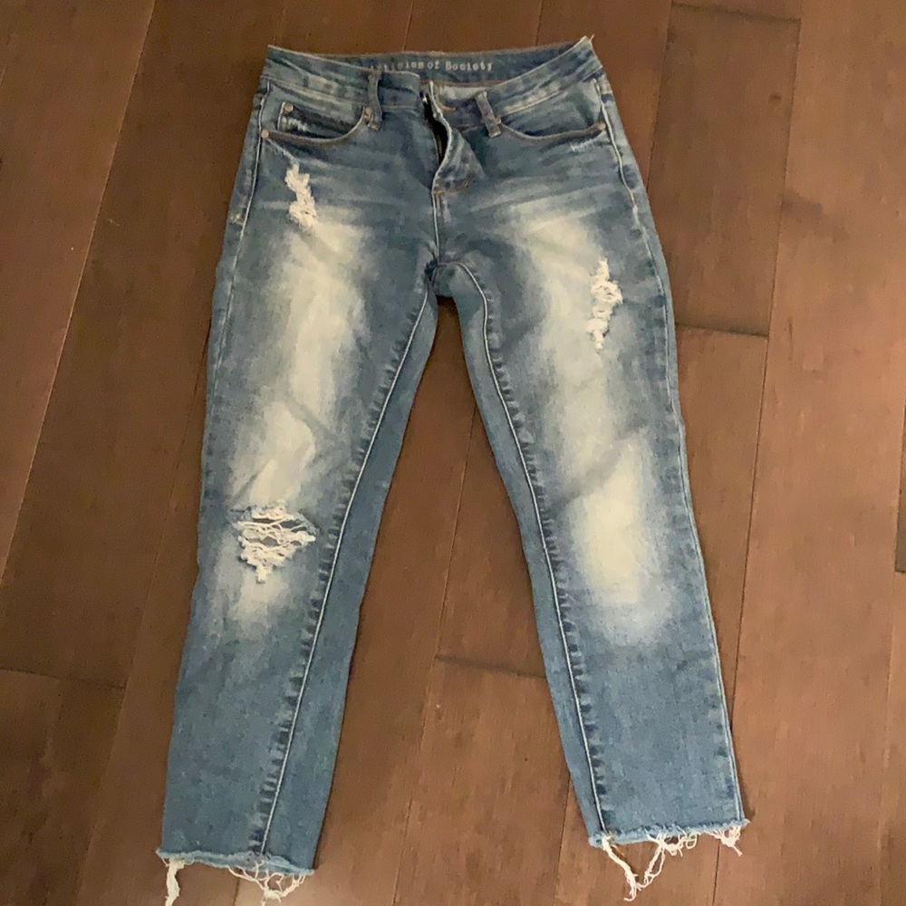 Articles of Society Distressed Ankle jeans